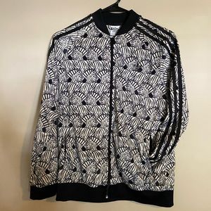 Adidas zebra track jacket. Kids L